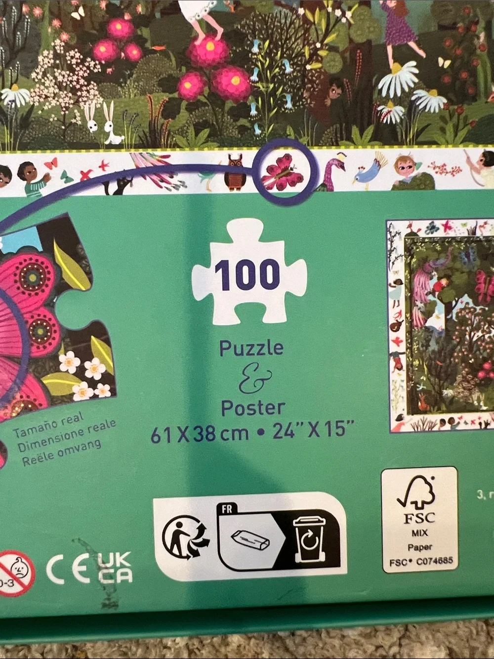 Djeco Kids Observation Puzzle - Green Forest Scene